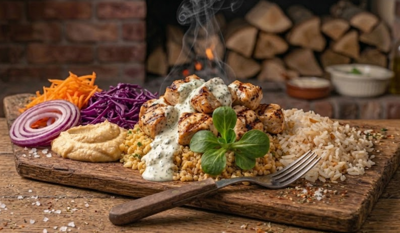 Chicken Kebab on rice
