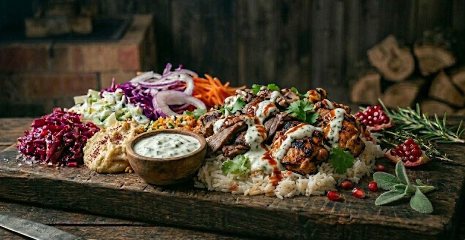 Mix Kebab on rice